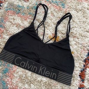 Calvin Klein Unlined Seamless Logo Bralette